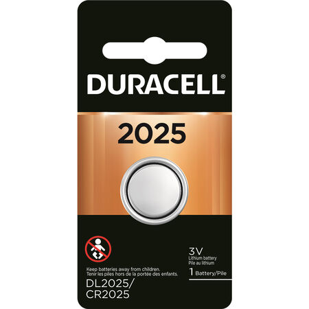Duracell Lithium Coin 2025 3 V 165 Ah Medical Battery 1 pk