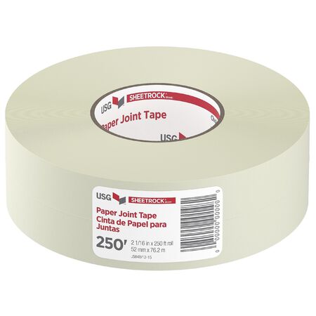 USG Sheetrock 250 ft. L X 2-1/16 in. W Paper White Joint Tape