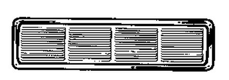 Air Vent Brown Aluminum Under Eave Vent Type Undereave Vent