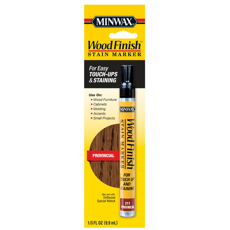 Minwax Wood Finish Stain Marker Semi-Transparent Provincial Oil-Based Stain Marker 0.33 oz