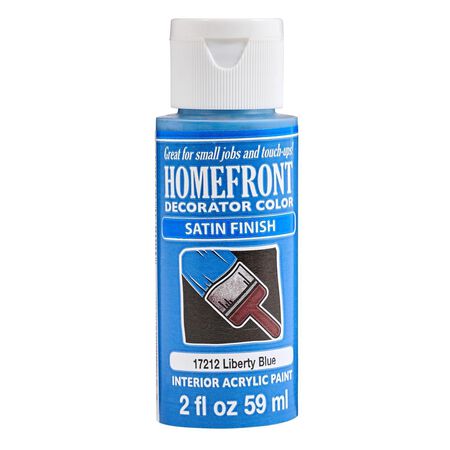 Homefront Decorator Color Satin Liberty Blue Hobby Paint 2 oz
