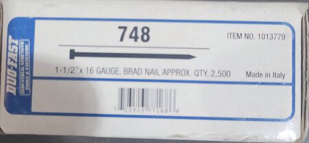 Nail Duo 1-1/2" Finish 748RD