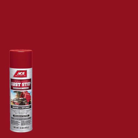 Ace Rust Stop Machine & Implement Gloss International Red Protective Enamel Spray Paint 15 oz