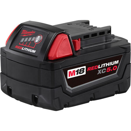 Milwaukee M18 REDLITHIUM XC5.0 18 V 5 Ah Lithium-Ion Battery Pack 1 pc