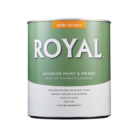 Royal Semi-Gloss Tint Base Ultra White Base Paint Exterior 1 qt