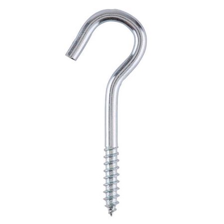 Ace Small Silver Steel 2.4375 in. L Ceiling Hook 45 lb 3 pk