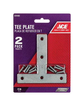 Ace 4 in. H X 4.75 in. W X 4 in. D Steel Tee Plate