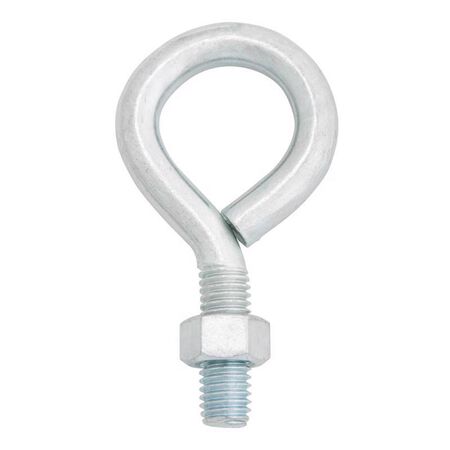 Hampton 1/2 in. X 4 in. L Zinc-Plated Steel Eyebolt Nut Included