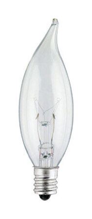 Westinghouse Incandescent Light Bulb 25 watts 158 lumens 2700 K CA8 White (Clear) Candelabra Bas