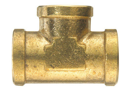 Ace 1/2 in. Dia. x 1/2 in. Dia. x 1/2 in. Dia. FPT To FPT To FPT Yellow Brass Tee