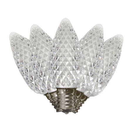 Celebrations Platinum LED C9 Pure White 25 ct String Christmas Lights 25 ft.