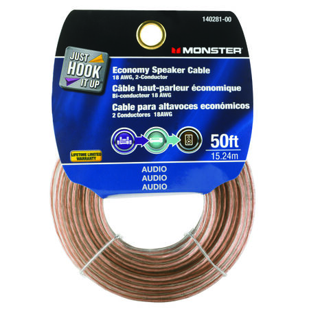 Monster Just Hook It Up 50 ft. L Speaker Cable