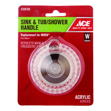 Ace For Moen Clear Sink and Tub and Shower Faucet Handles