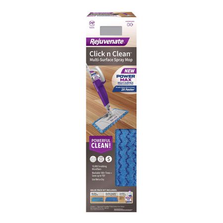 Rejuvenate Click n Clean 16 in. W Flat Mop Kit