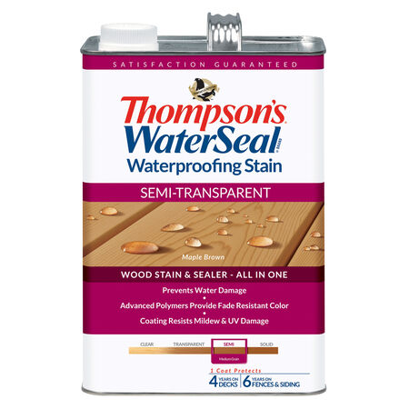 Thompson's WaterSeal Semi-Transparent Desert Tan Waterproofing Wood Stain and Sealer 1 gal