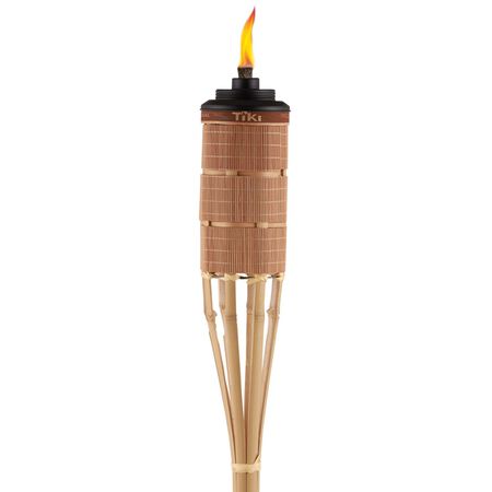 TIKI Easy Pour Brown Bamboo 60 in. Tiki Outdoor Torch 1 Pack