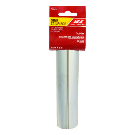 Ace 1-1/2 in. D X 6 in. L Brass Tailpiece