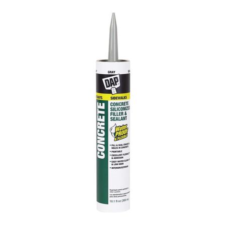 DAP Gray Silicone Concrete and Masonry Filler and Sealant 10.1 oz