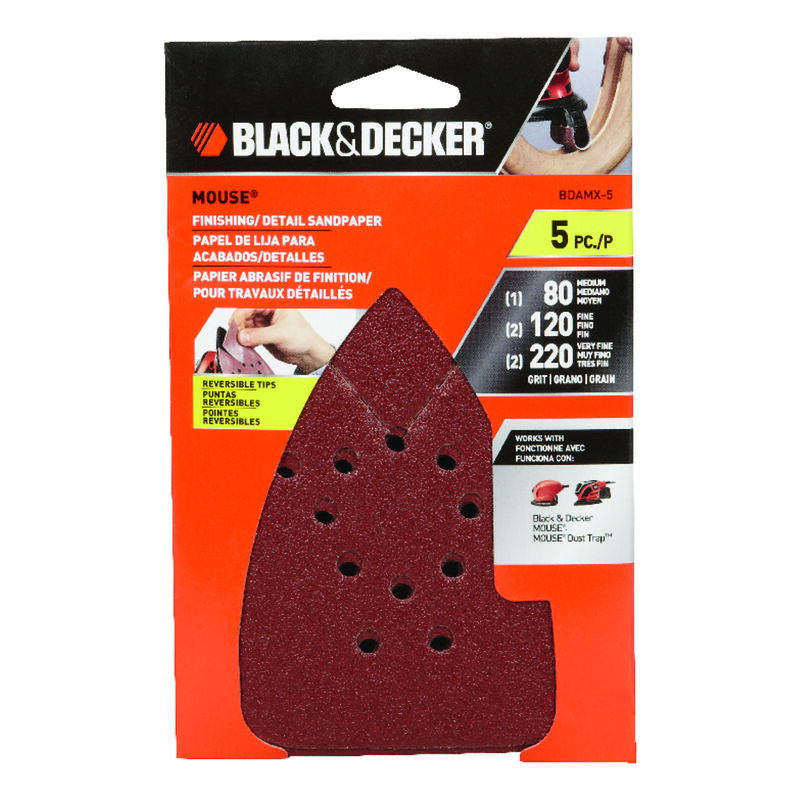Black & Decker, Bdamx-5 Sandpaper Assort 5PK