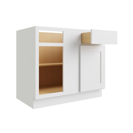 Luxor White Base Blind Corner Cabinet 42" RTA