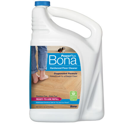 Bona PowerPlus No Scent Hardwood Floor Cleaner Liquid 160 oz
