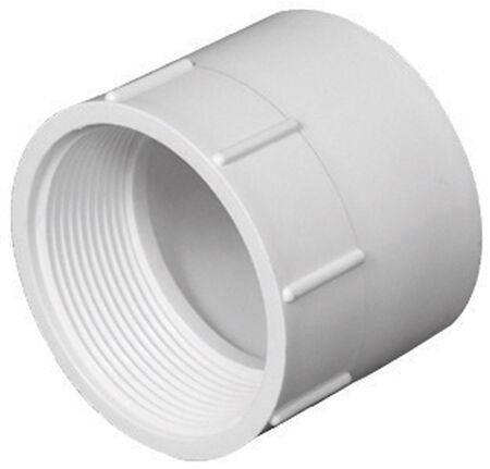 Charlotte Pipe Schedule 40 4 in. Hub X 4 in. D FPT PVC Pipe Adapter 1 pk