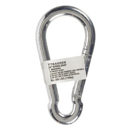 Campbell Zinc-Plated Steel Spring Snap 350 lb 4-3/4 in. L Campbell Zinc-Plated Steel Spring Snap 350 lb 4-3/4 in. L