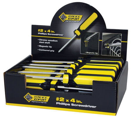 Steel Grip #2 X 4 in. L Phillips Screwdriver 1 pc