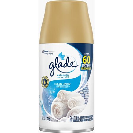 Glade Clean Linen Scent Air Freshener Refill 6.2 oz Aerosol