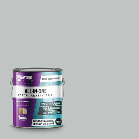Beyond Paint Matte Soft Gray Water-Based All-In-One Paint Exterior & Interior 1 gal