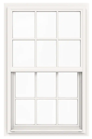 36 in. x 36 in. White Vinyl Insulated Window (6/6 Window Pane Arrangement)