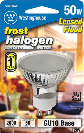 Westinghouse 50 W MR16 Floodlight Halogen Bulb 330 lm White 1 pk
