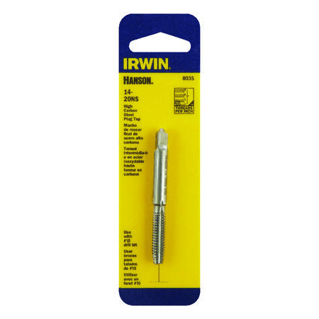 Irwin Hanson High Carbon Steel SAE Plug Tap 14-20NS 1 pc