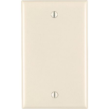 Leviton Almond 1 gang Thermoset Plastic Blank Wall Plate 1 pk