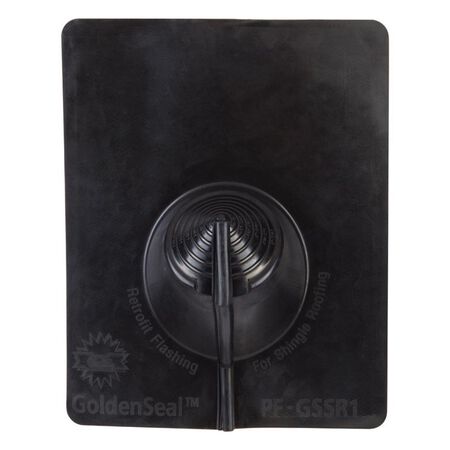 Goldenseal Zip-Seal 11 in. W X 13.75 in. L Rubber Retrofit Pipe Flashing Black