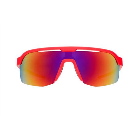 goodr Bolt G - Dante's Shin Splint Inferno Sunglasses Unisex Red Frame Red Lens Polarized