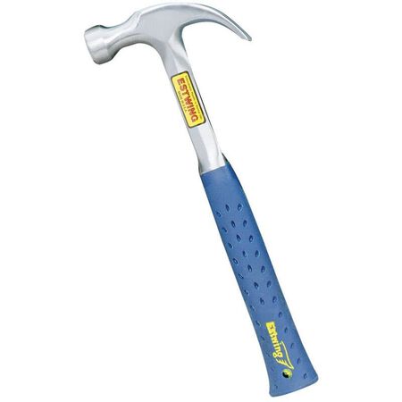 Estwing 16 oz Smooth Face Curved Claw Hammer Steel Handle