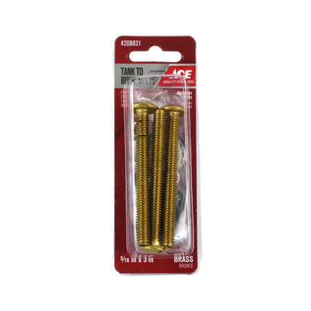 Ace Tank to Bowl Bolts Brass