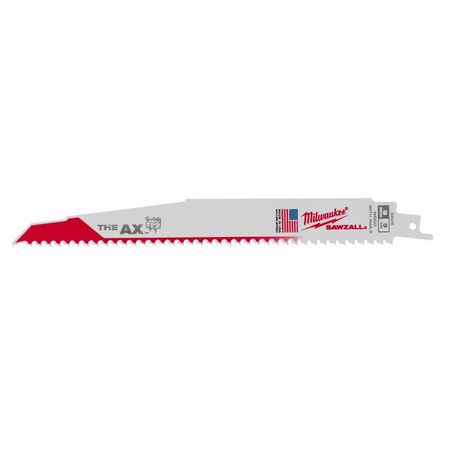 Milwaukee The AX 9 in. Bi-Metal Demo Reciprocating Saw Blade 5 TPI 1 pk