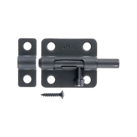 Ace 2.5 in. L Black Steel Barrel Bolt 1 pk