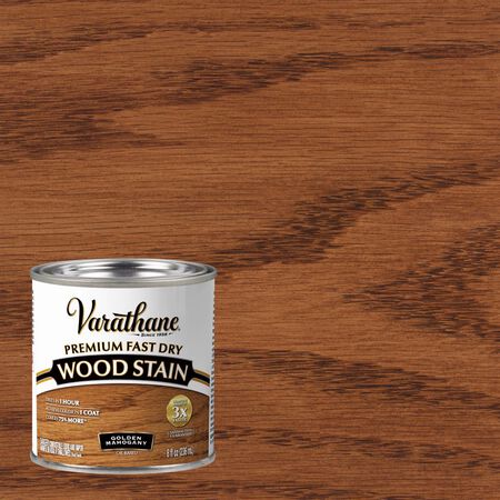 Varathane Premium Golden Mahogany Oil-Based Fast Dry Wood Stain 1/2 pt