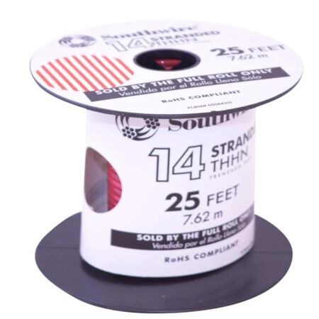 Southwire 25 ft. 14 Stranded THHN Building Wire