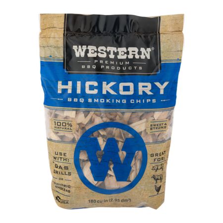 Western Hickory Wood Smoking Chips 2-1/4 lb.