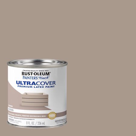 Rust-Oleum Painters Touch Ultra Cover Gloss Almond Water-Based Paint Exterior and Interior 8 oz