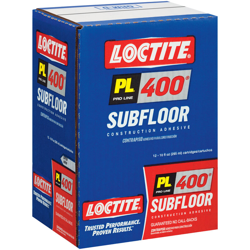 Loctite PL 400 Subfloor Adhesive Synthetic Latex Subfloor Construction Adhesive 10 oz Stine
