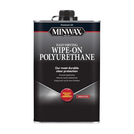 Minwax Wipe-On Poly Warm Gloss Clear Oil-Based Polyurethane 1 pt