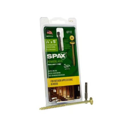 SPAX PowerLags 1/4 in. in. x 3-1/2 in. L Star Washer Head Serrated Structural Screws