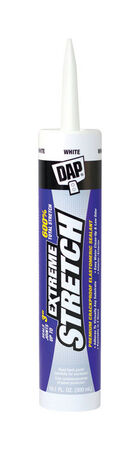 DAP Extreme Stretch White Acrylic Urethane Door, Trim and Window Sealant 10.1 oz