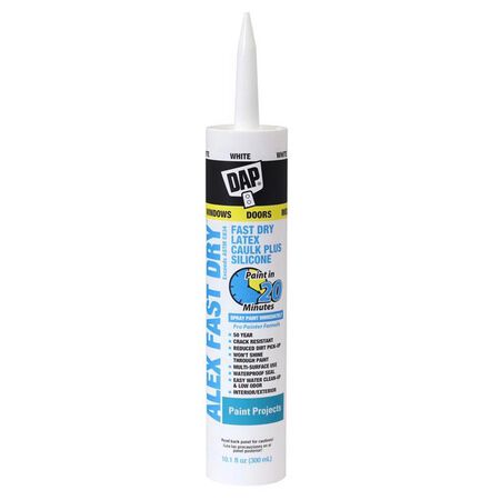 DAP Alex Fast Dry White Acrylic Latex Caulk 10.1 oz