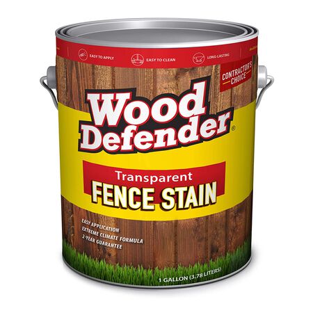 Wood Defender 808504-1 Fence Stain, Transparent, Oxford Brown, 1 gal